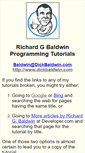 Mobile Screenshot of dickbaldwin.com